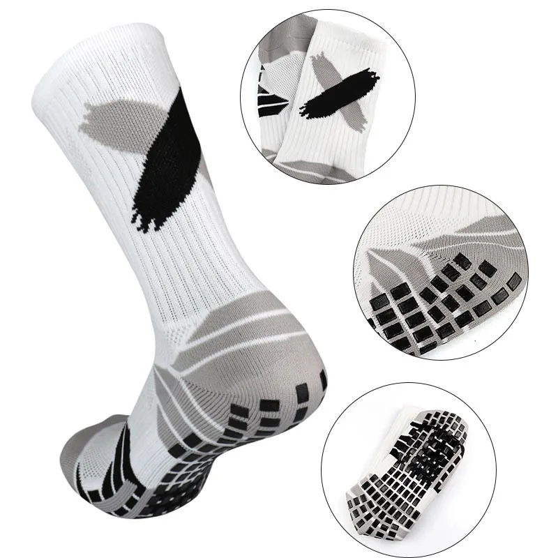 New Men Anti-Slip Football Socks High Quality Soft Breathable Thickened Sports Socks Running Cycling Hiking Women Soccer Socks