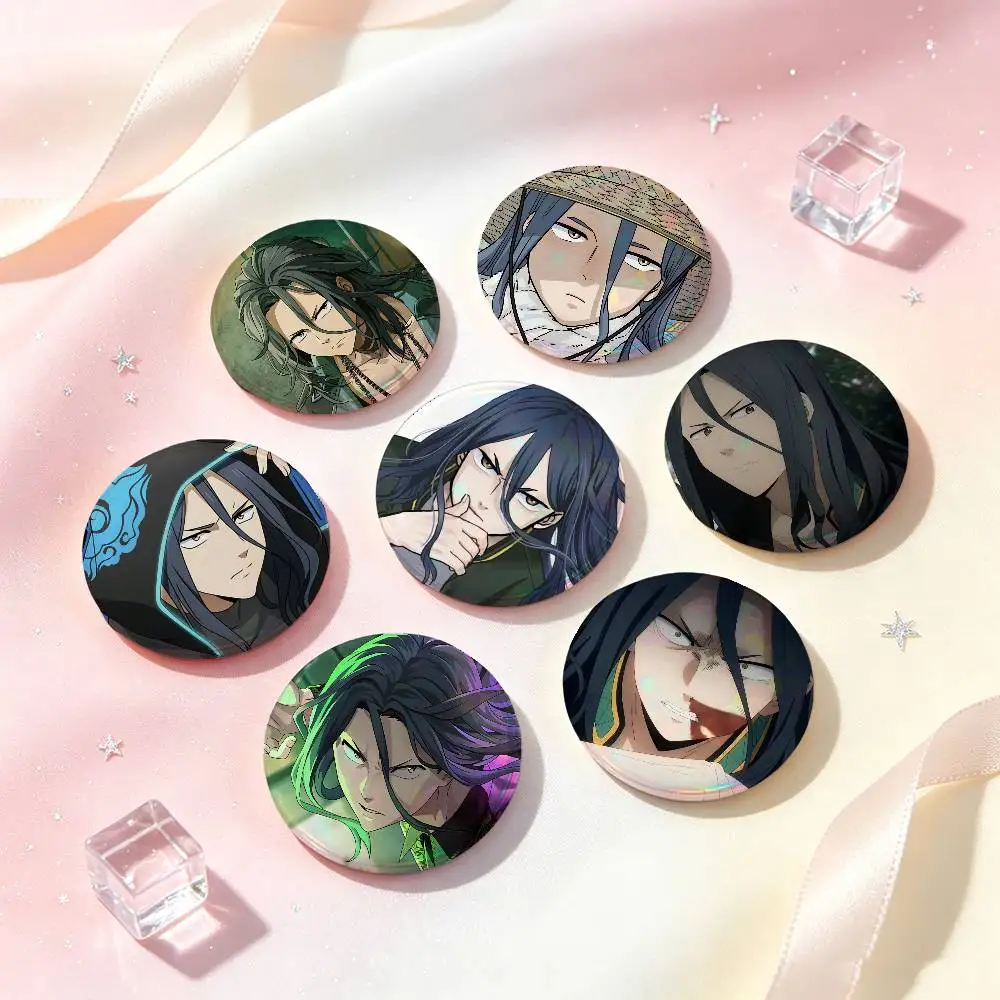Kyoutarou Sugishita Anime Figure Badges Button Round Creative Pin Brooch Badge Bag Decor Accessories Fans Collect Friends Gifts
