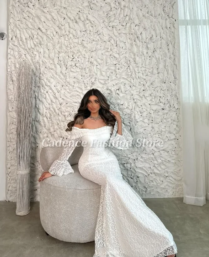 فساتين حفلة موسيقية أنيقة بدون حمالات بيضاء حورية البحر في دبي بأكمام واسعة فساتين سهرة عربية طويلة فساتين الحفلات الرسمية