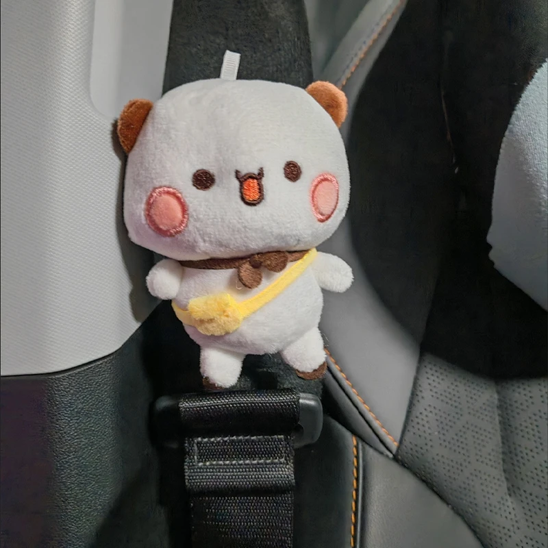 Panda Bubu And Yier Plush Shoulder Pad – Cute Panda Bubu And Dudu Car Seatbelt Cover, Plush Doll Decorative Gift