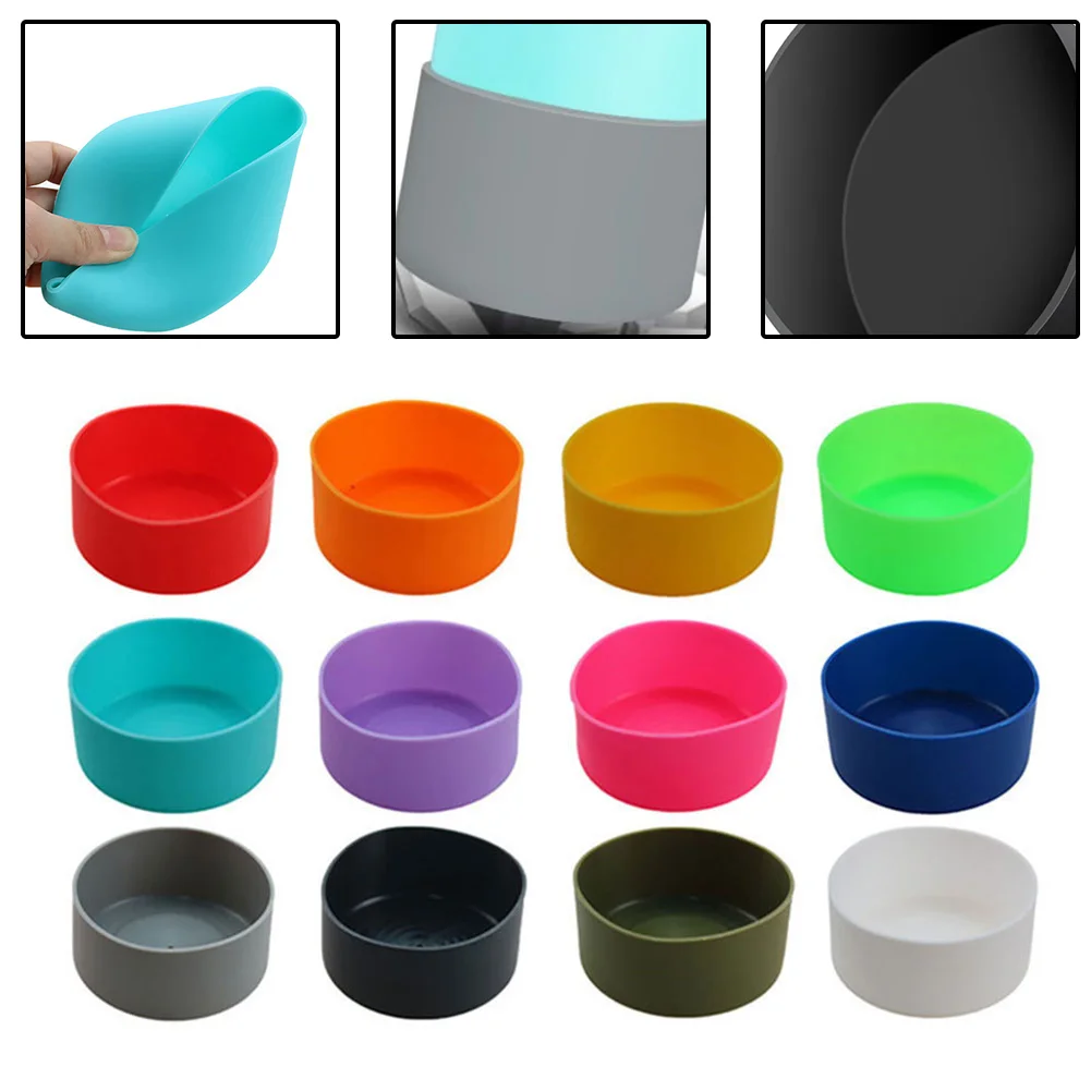 Cup Cover Sports Bottle Cup Sleeve Space Pot Silicone Cover Bottom Pad Coaster Universal 12 To 40oz Wear Resistant Accessories