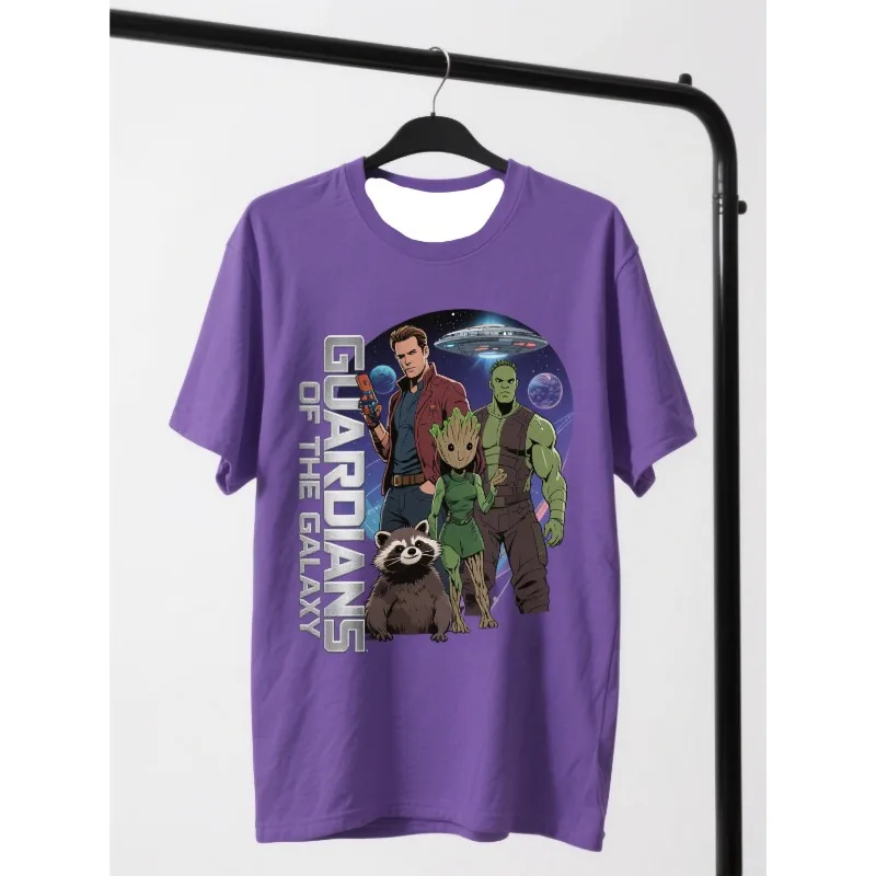 

Свободная футболка для взрослых MOTO-Summer: Графика Guardians of the Galaxy Team