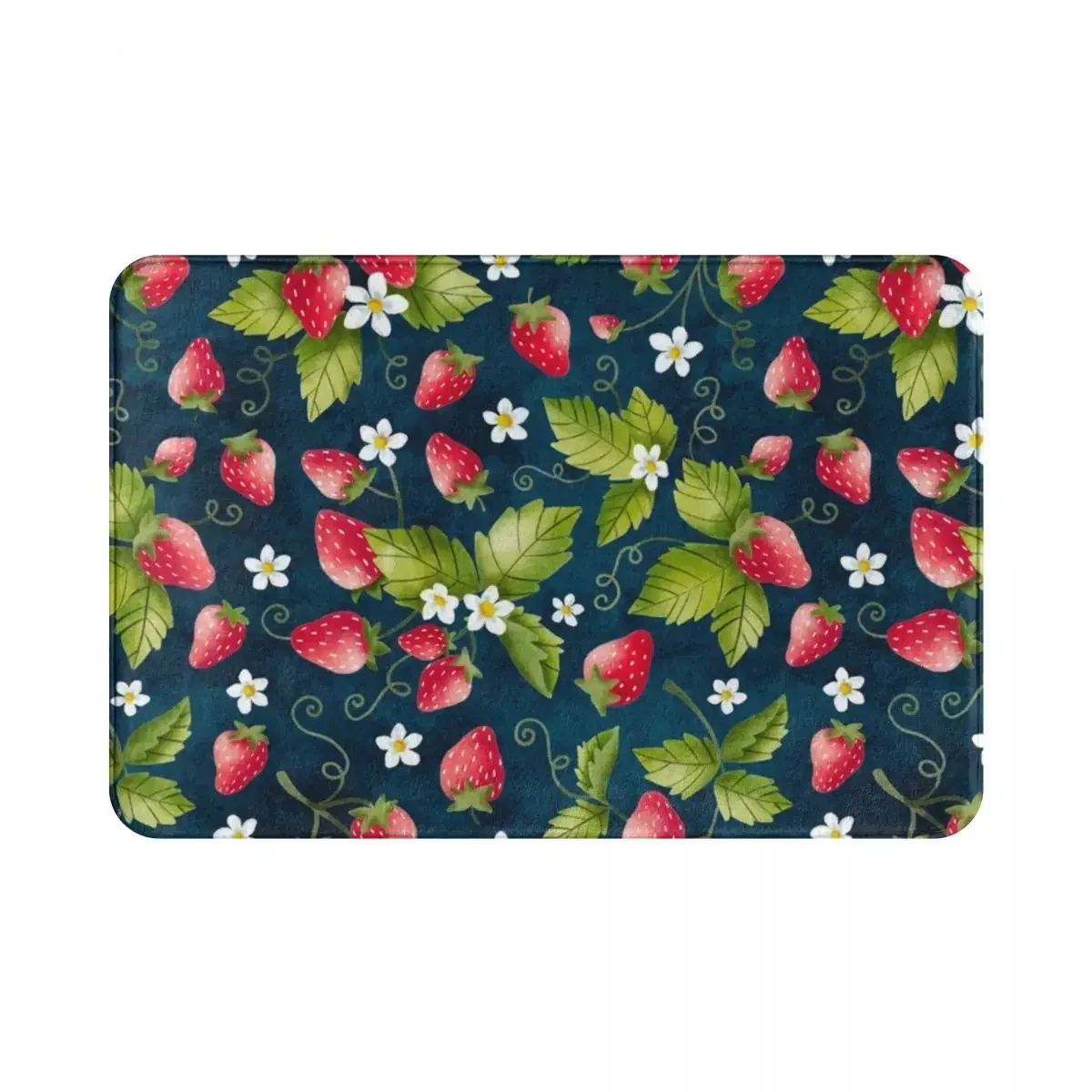 Strawberry Field Polyester Doormat Rug carpet Mat Footpad Anti-slip Washable Entrance Kitchen Bedroom balcony toilet 40*60