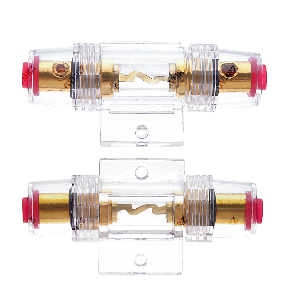 1Set 10X38MM 30A 40A 50A 60A AGU Fuse & Holder Car Audio Refit Fuse Holder Car Stereo Audio Circuit Breaker Inline 70A 80A 100A