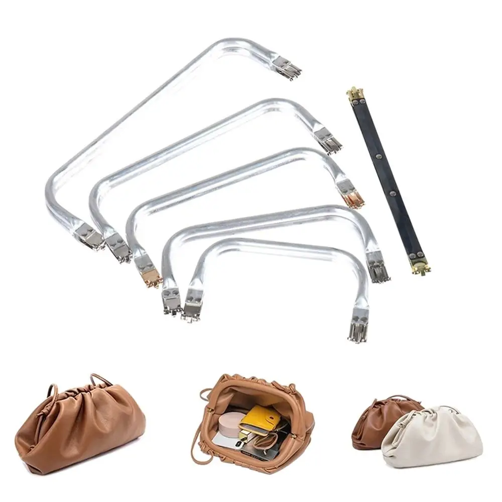 Handbag Accessories Making Purse Clasp Bags Parts Bags Hardware Silver Metal Purse Frame Kiss Clasp Closure Clutch Purse Clasp