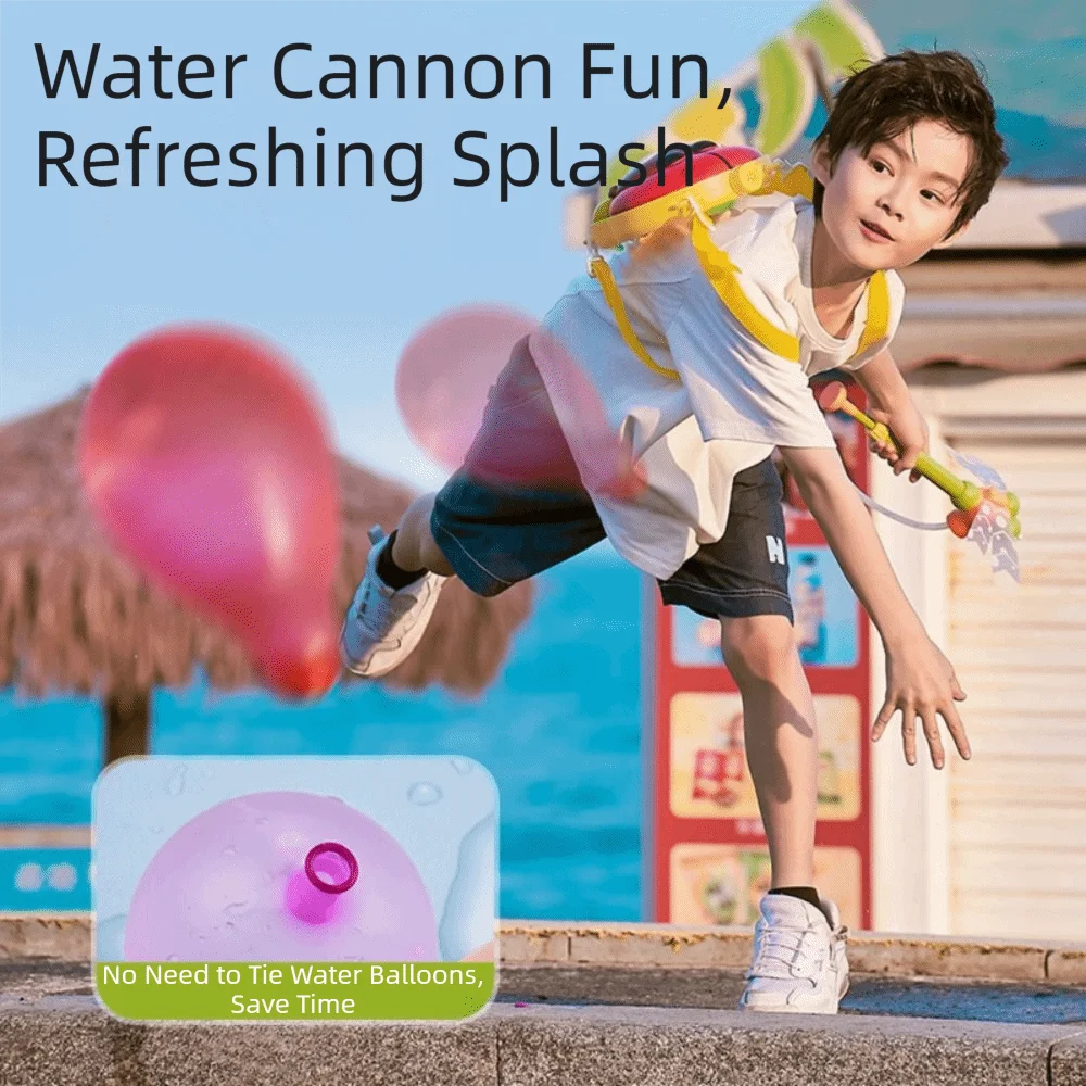 Creative Dragonfly Balloon Water Blaster Cute Shape Pull Type Water Durable Portable Cartoon Play Water Outdoor Play
