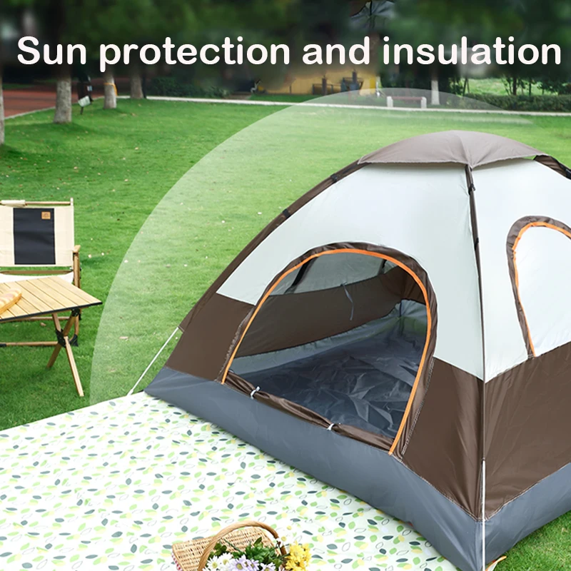 Camping outdoor tent Outdoor 3-4 Person Camping Tent Family outdoor camping tent Wilderness camping Quick setup sunshade tent