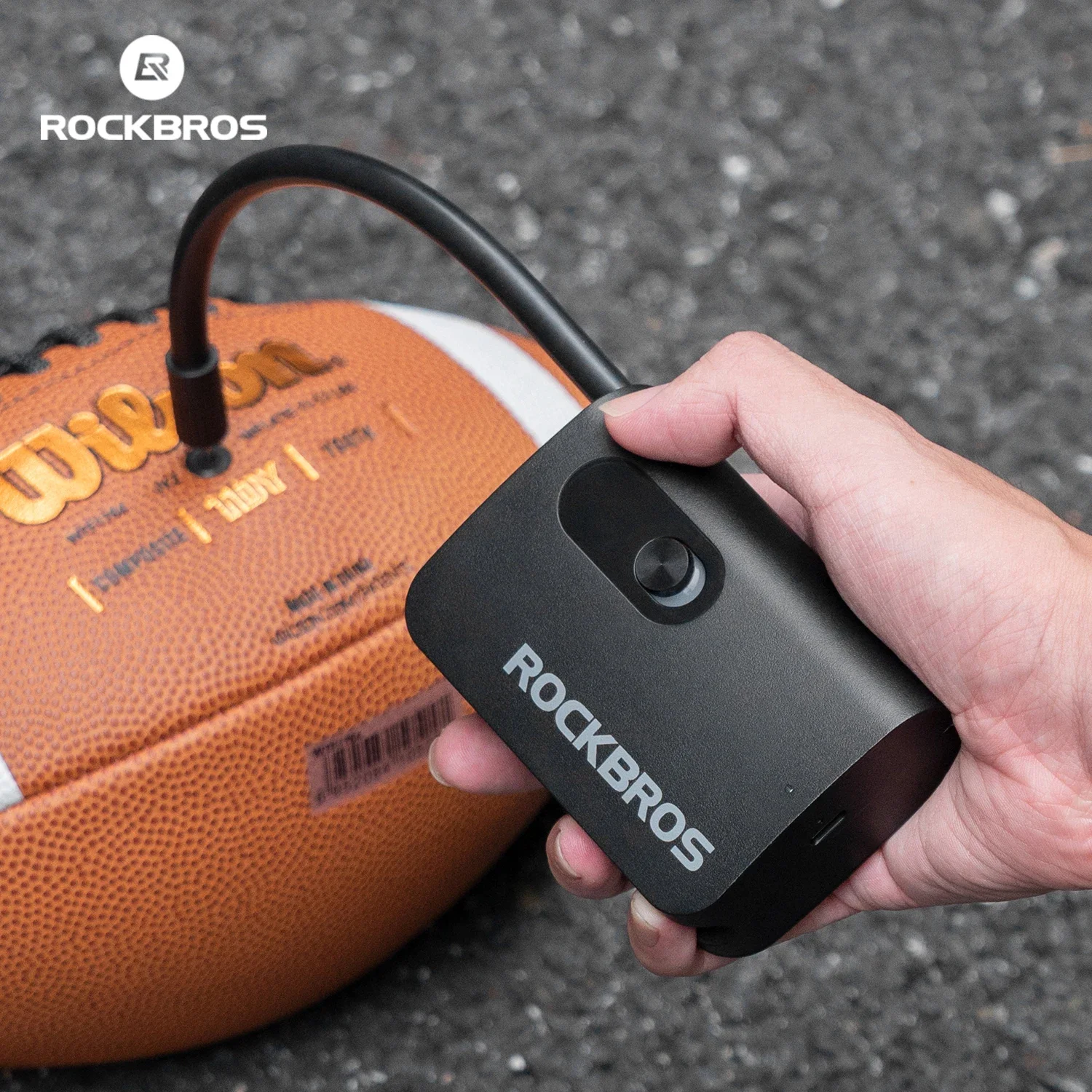 

ROCKBROS Electric Bike Pump Portable High Pressure Type-C Mini Electric Pump Fast Charging Inflator Cycling Accessory Hand Pump