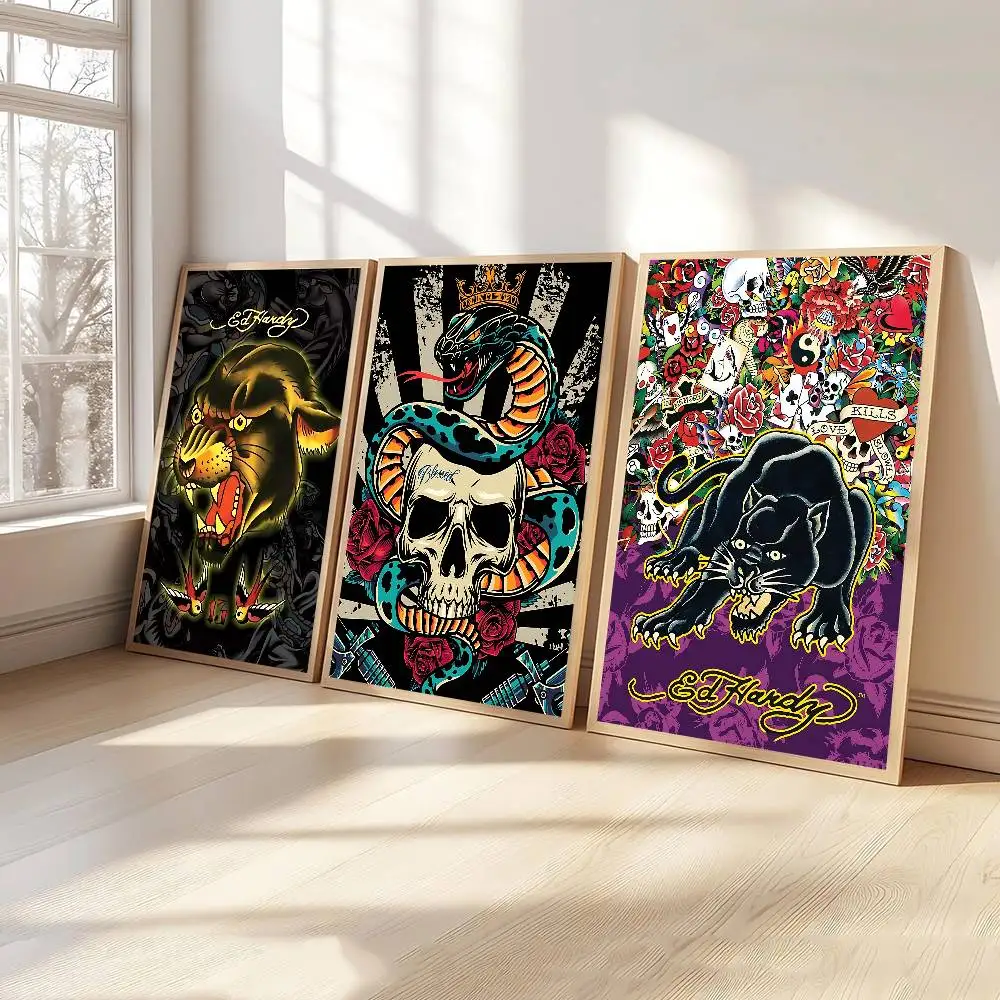 FASHION E-Ed H-har-dyS Vintage Posters Sticky Vintage Room Home Bar Cafe Decor Kawaii Room Decor