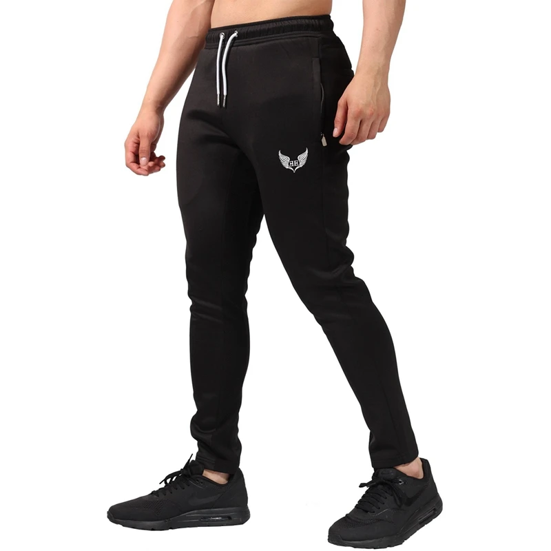 Men's Sports Fitness Trousers Casual Men's Stretch Slim Feet Trousers