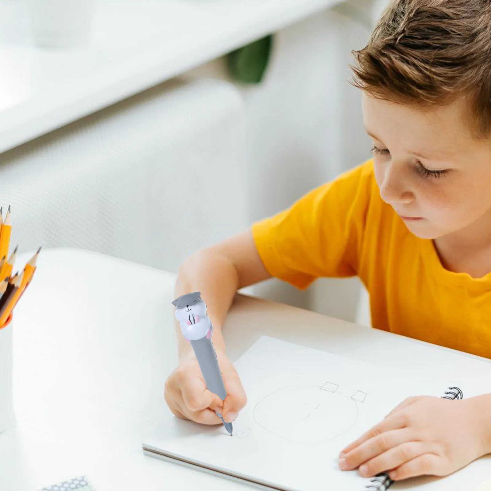 

Cute Sponge Pens Squishy Gel Ink For Writing Painting School Office Stationery Cartoon Animal Design Comfortable Grip