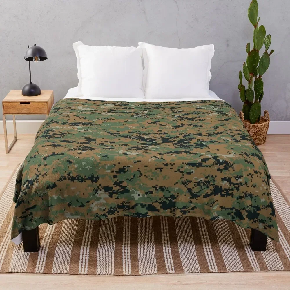 Marpat Camo Throw Blanket Comforter Bed Fashionable christmas gifts Blankets