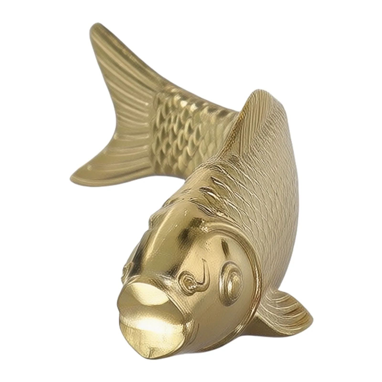 80x26x20mm Cabinet Handle Comfortable Touch Fade-resistant Lifelike Goldfish Sturdy Construction Brushed Finish
