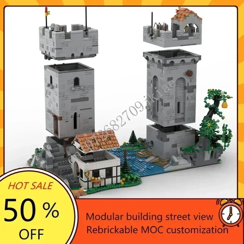3395PCS Chain Towers Modular MOC Creative Street View Custom Puzzle Architecture Educational Assembly Model Toy Gift