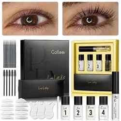 Gollee Eyelash and Brow Lifting Perm Lasting 4-6 Weeks Lash Lift Set For Lash Curler Eyelashes Perm Kit Treatment Makeup tools