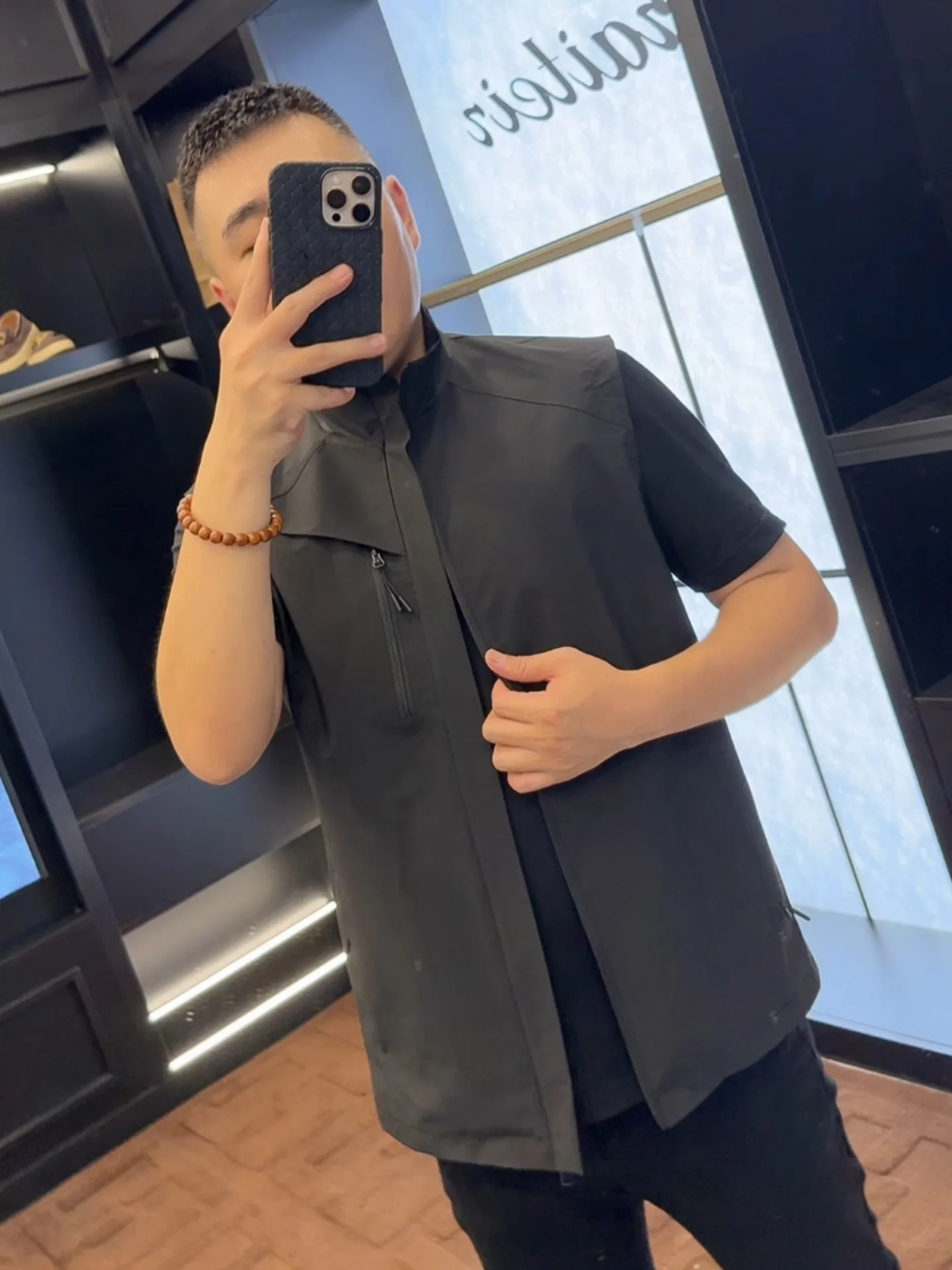 

Fall New Men's Outdoor Stand Collar Vest oulder Pad High End Luxury Trendy High Quali Comfortable Versatile Stand Fit ...