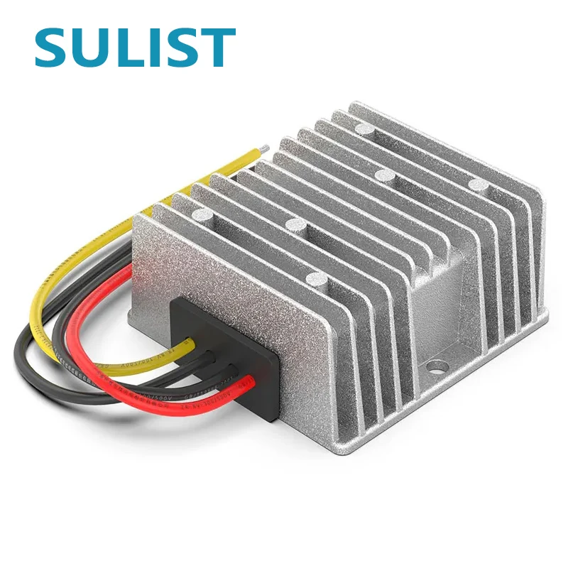 SULIST car 10-36V to 12V13.8V/15V/19V20V/24V voltage regulator DC to DC buck-boost power supply regulator module 20AWaterproof