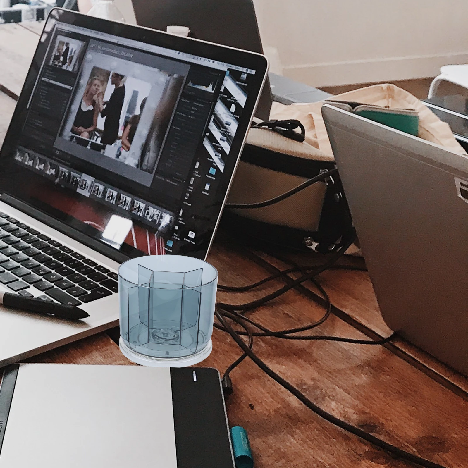 

Pen Holder Desk Organizer Rotating Pencil Container For Pens Pencils Scissors Brushes Art Supplies Storage Large Clear Cup