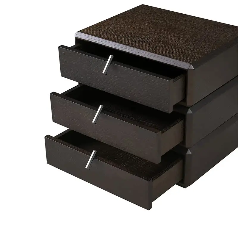 Italian Minimalist Bedside Table Modern Rotating Bedside Storage Cabinet