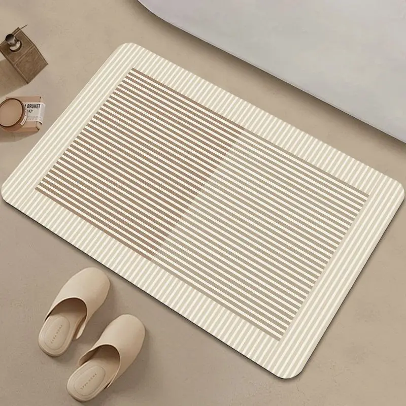 

Diatomaceous Mud Bathroom Cushion Water Absorbing Floor Mat At Bathroom Entrance Anti-skid Toilet Door