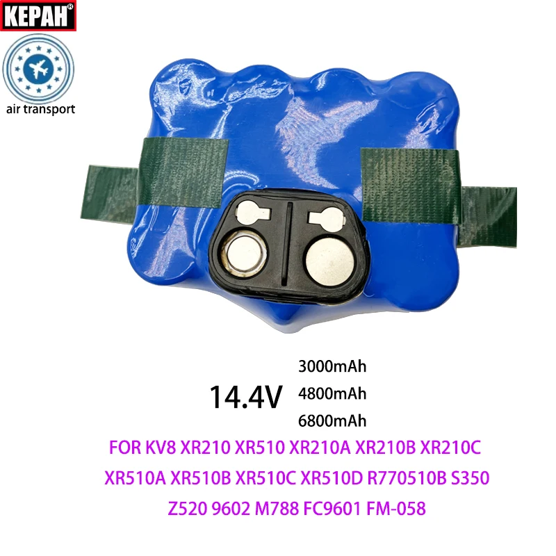 New Kehr Robot Vacuum Cleaners 14.4V SC NiMH Battery 6800mAh FOR KV8 XR210A B C  XR510A-D R770510B S350 Z520 M788 FC9601 FM-058