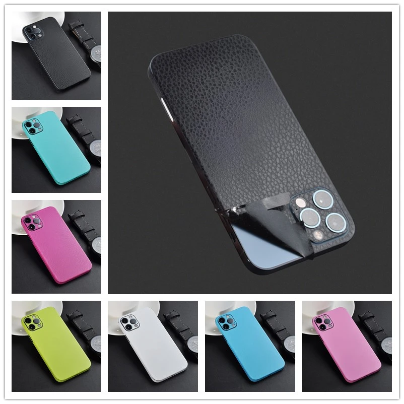 Upgrade Leather PVC Full Sticker for IPhone 15 Pro Max Pro Max 5 s Plus Protector Back Film