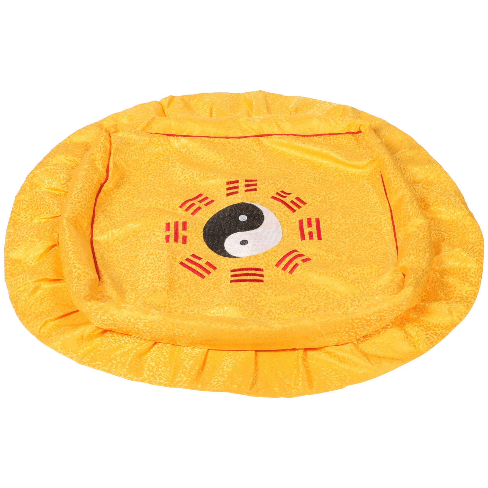 

Worship Cushion Cover Classic Square Shape Meditation Pad for Scripture Chanting Comfortable Easy Clean