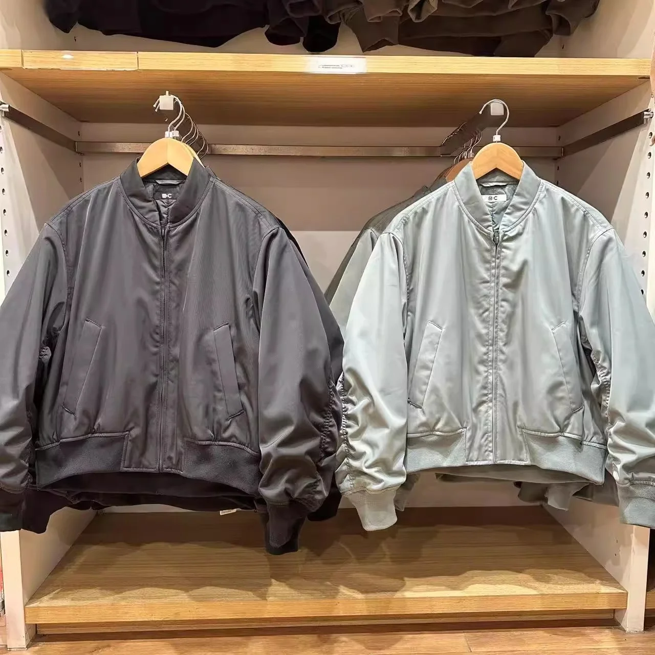 

Casual ort Baseball Sle Pilot Jaet Spring Autumn Women's Military Sle Stand Collar Coat URHMBMK Commute Loose Fit Zipper