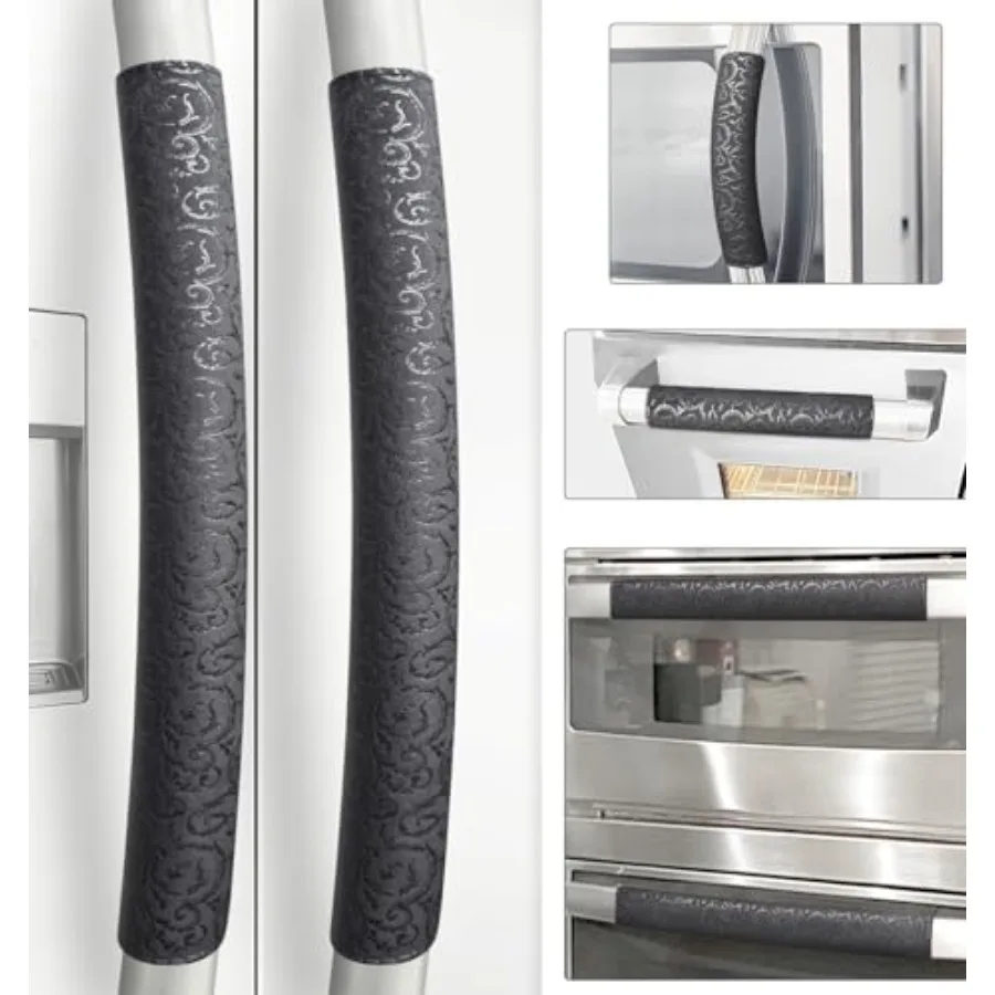 

Refrigerator Door Handle Covers, Set of 6, Non-Slip Appliance Handle Covers, Washable Fridge Handle Covers, Keep Your Kitchen C