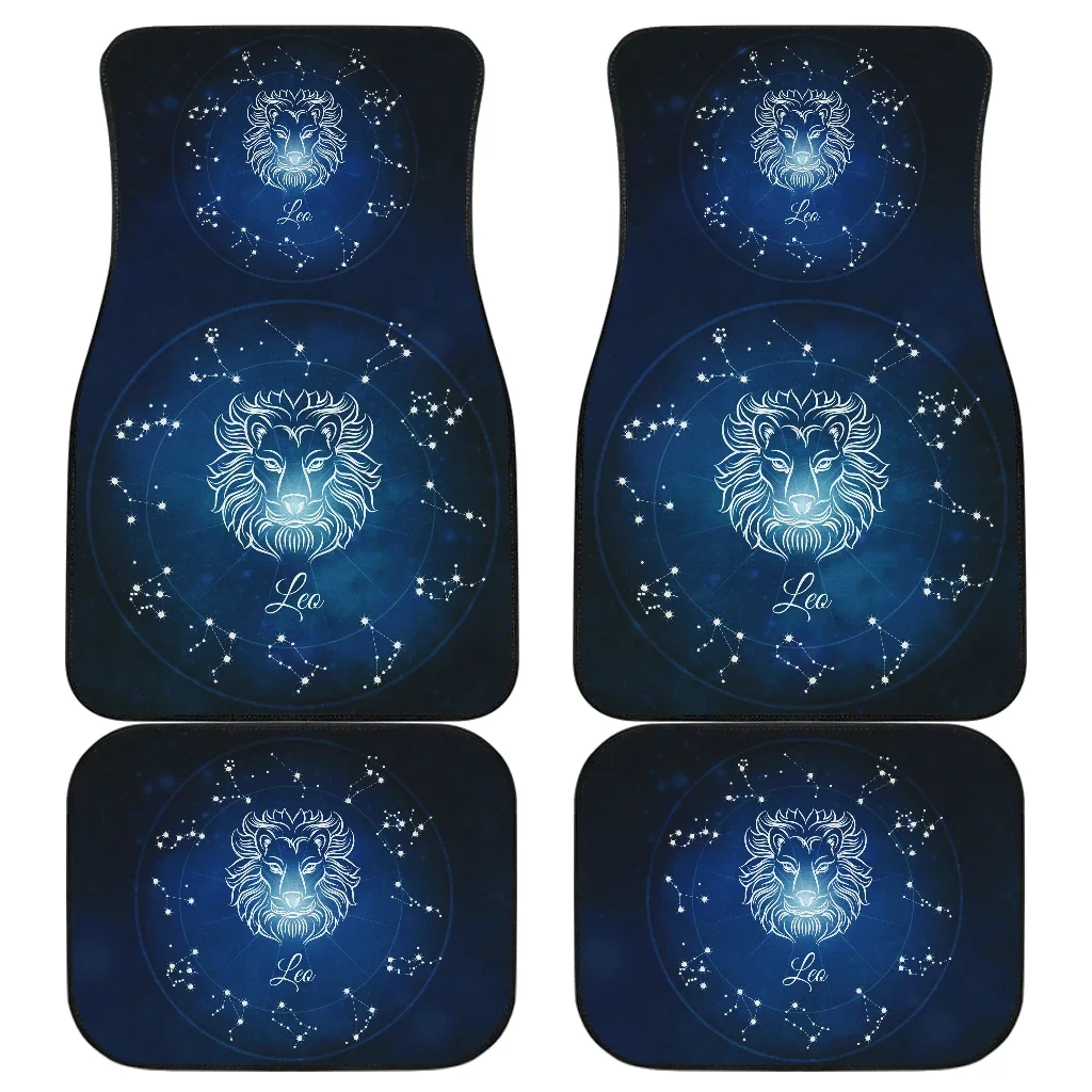 Leo Zodiac Sign Car Floor Mats Amazing Gift H042620