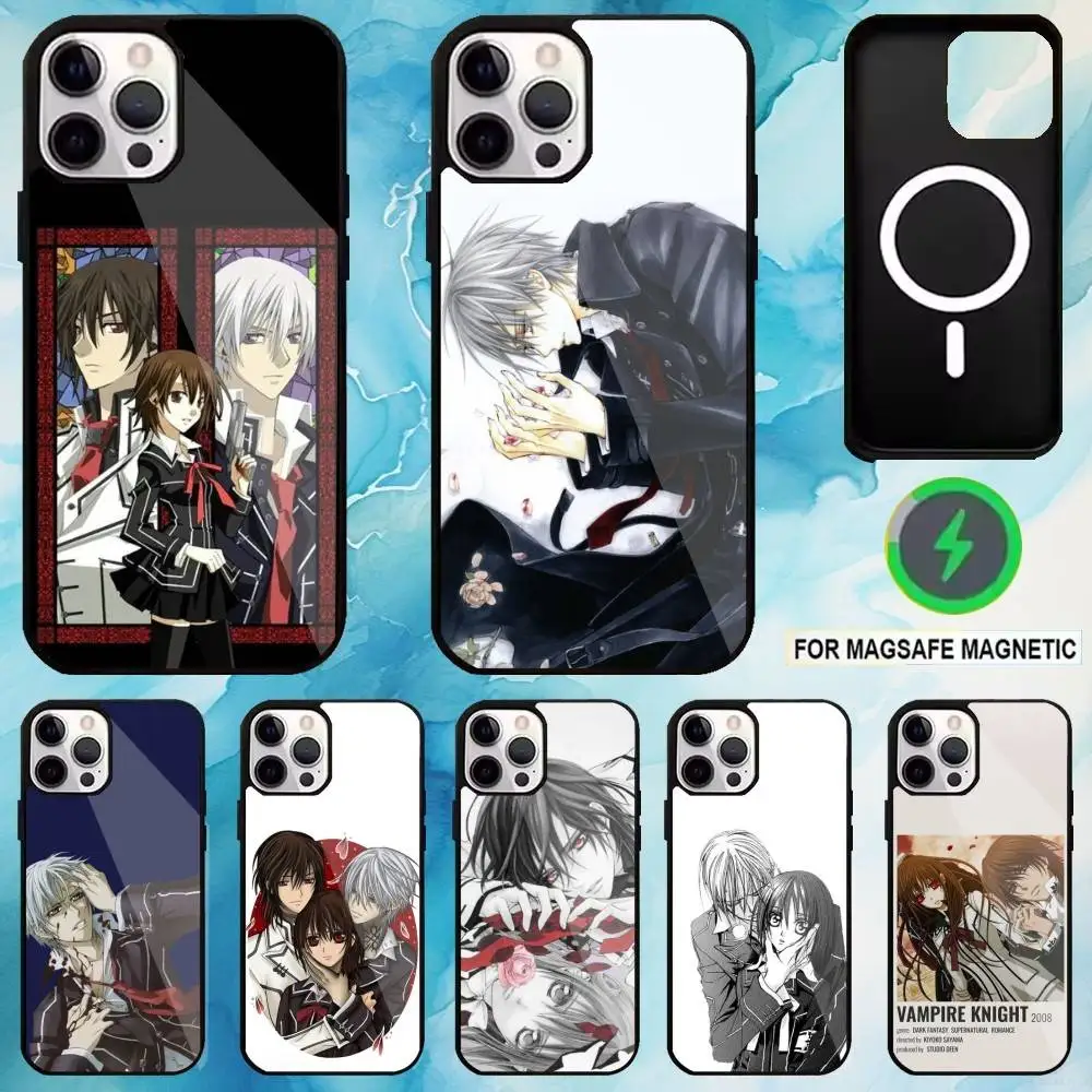 

Anime M-Manga Vampire Knight Phone Case For iPhone17,16,15,14,13,12,11 Plus,Pro Max Magnetic Magsafe Wireless Charging