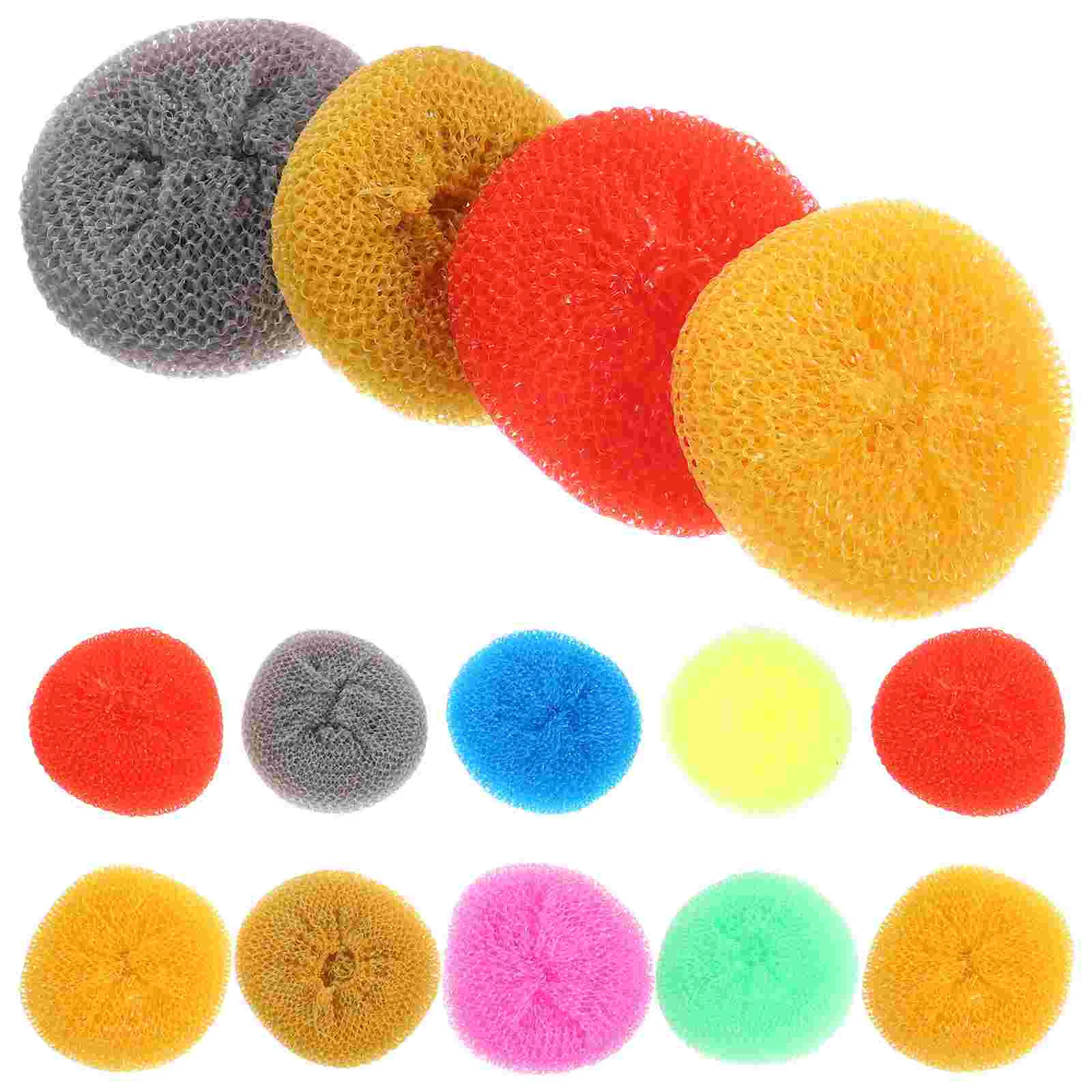 

30 Pcs Kitchen Brush Dish Scrubbers Pot Round Pads for Dishes Reusable Cleaning Balls Scrubbing Shoe