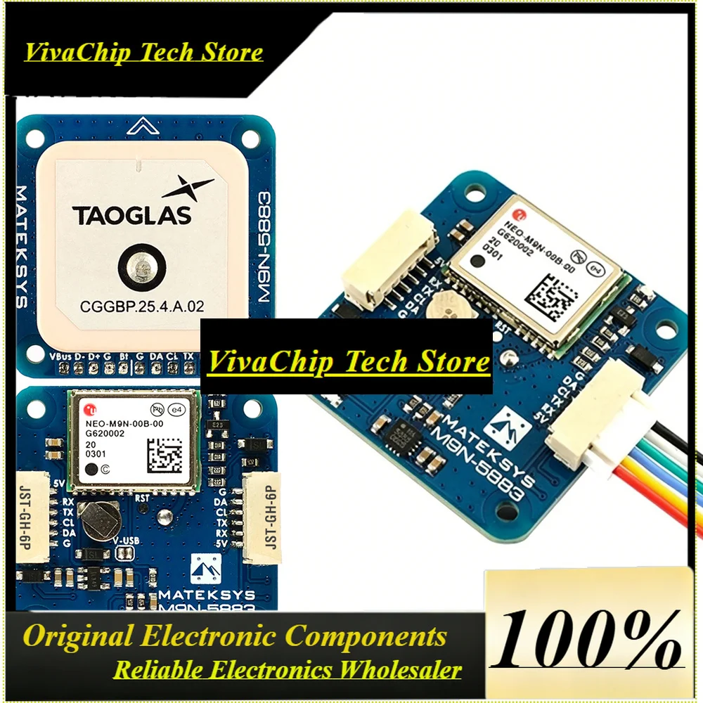 VIVaSMateksys Matek GNSS NEO-M9N M9N-5883 4~5.5V GPS QMC5883L Compass For FPV Drone Quadcopter