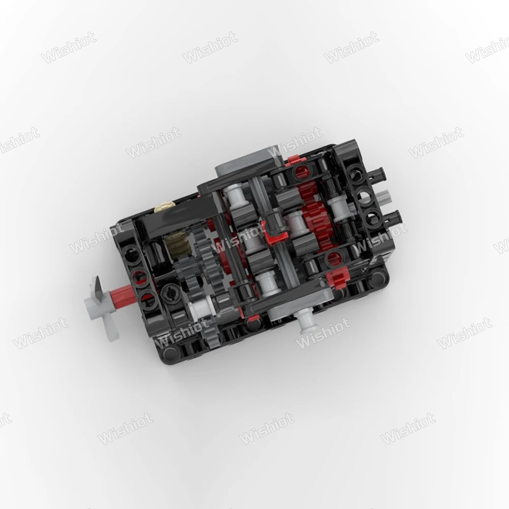 Bloques de construcción Manual, caja de cambios de 6 velocidades, modelo MOC, Kit de transformación de coche técnico, motores de potencia, juguetes de montaje creativos, regalo para niños