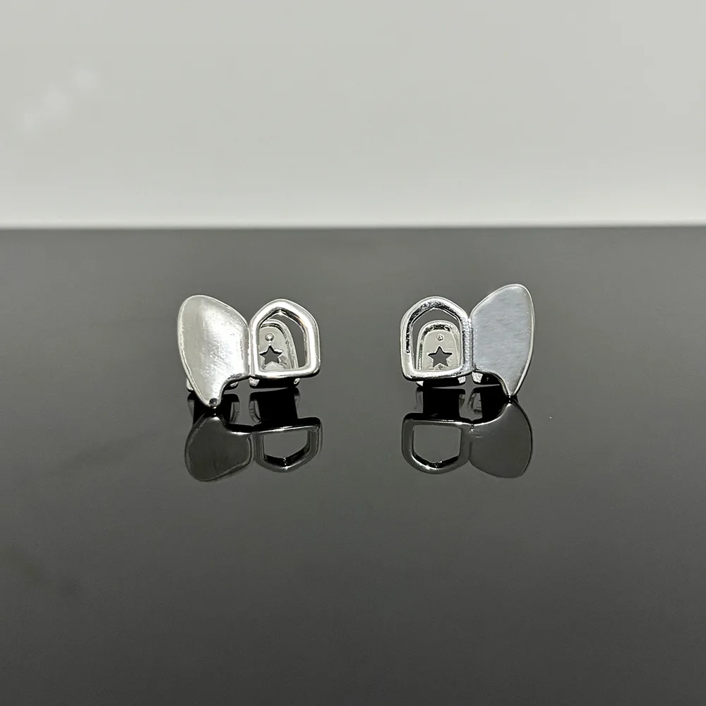 RACHELZ خمر 3 قطعة/المجموعة الجوف الأسنان Grillz الأنياب متماثل لامعة الأسنان قبعات للنساء الرجال المجوهرات هالوين هدية الكريسماس