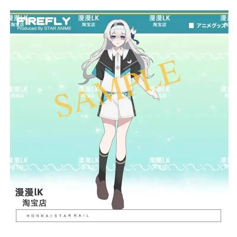 Juego Honkai: Star Rail Cosplay Firefly mujer chica JK marinero uniforme de verano Top de manga corta pantalones cortos corbata camisa traje