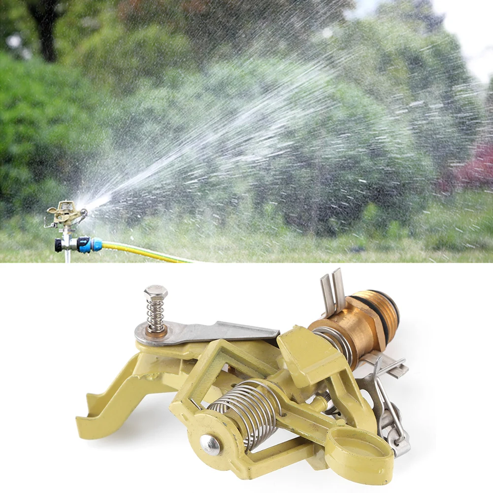 Irrigation Sprinkler Male Thread G1/2 Zinc Alloy Sprinkler Rotating Sprayer Nozzle For Garden Lawn Irrigation Rotating Sprinkler
