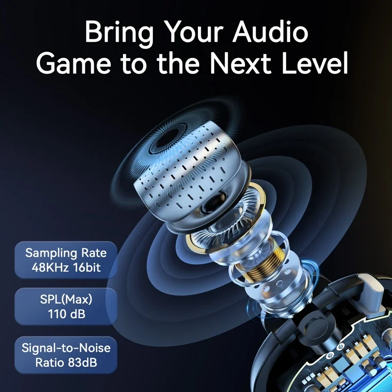 Ulanzi A30 Крошечный микрофон Беспроводной петличный микрофон 50 м Аудио-видео микрофон для записи голоса для iPhone 16 15 Android Phone DSLR камеры