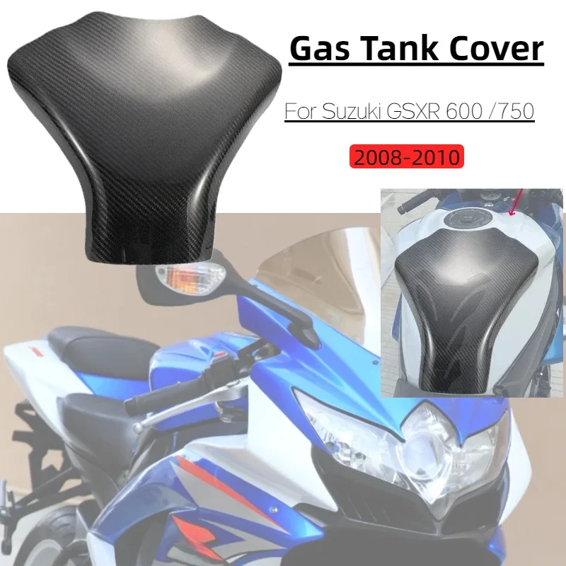 

For Suzuki GSXR 600 GSXR 750 gsxr 2008 2009 2010 K8 Motorcycle Carbon fibre Fuel Tank Shelter protect Carbon Fiber Cover