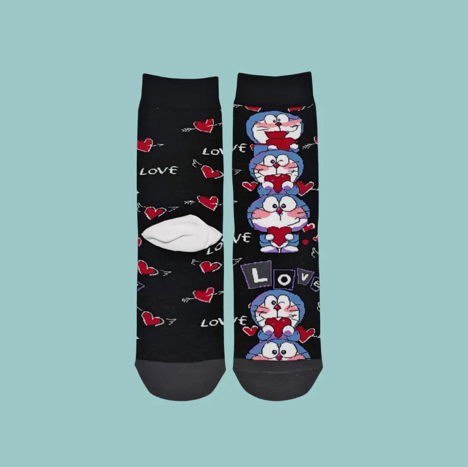 مجموعة أنيمي الكرتون ل عبقور الجوارب فتاة صبي بتمشيط القطن منتصف أنبوب المرأة جورب لطيف الرجال الجوارب النسائية الضروريات اليومية