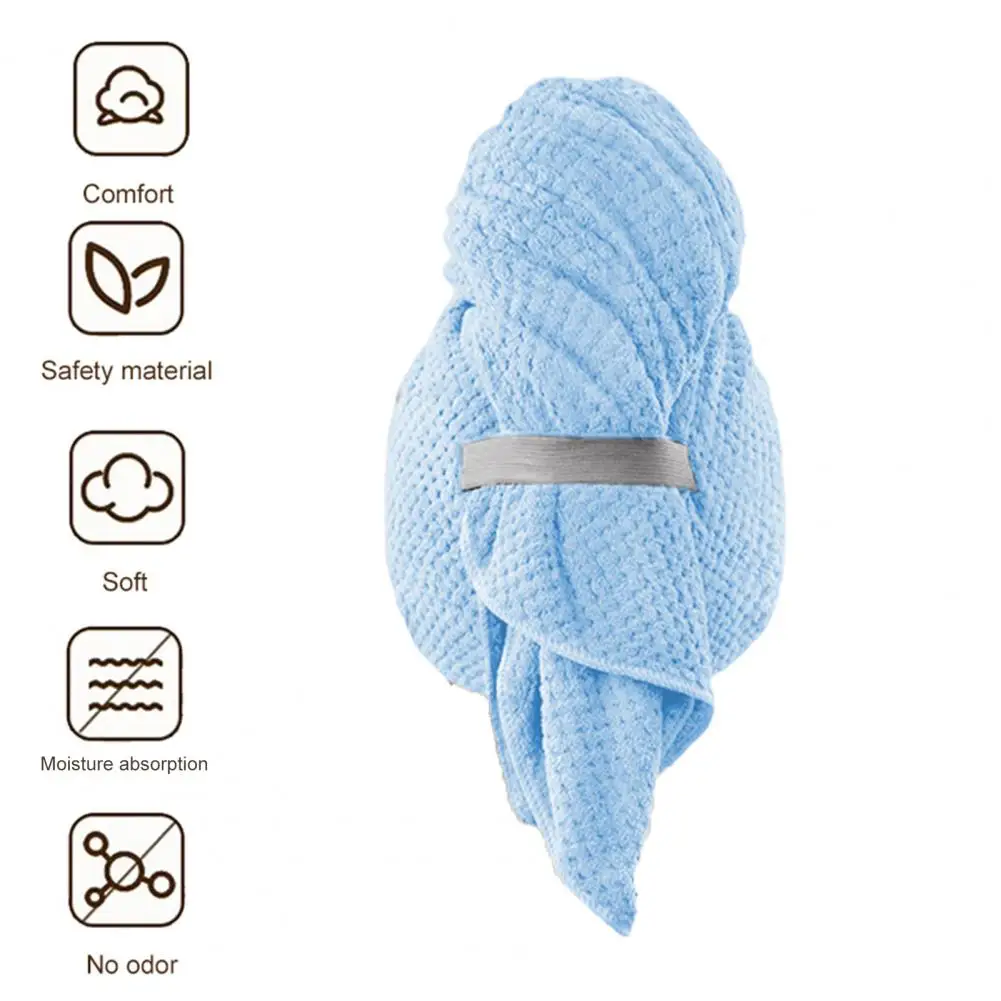 

Bathroom Accessories Super Absorbent Hair Drying Hat for Quick Drying Frizz Lightweight Comfort Thickened Cap for Home Travel