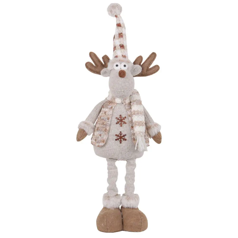 

Christmas Stuffed Sharp Hat Reindeer Decoration Creative Xmas Desktop Ornament Tabletop Holiday Decoration