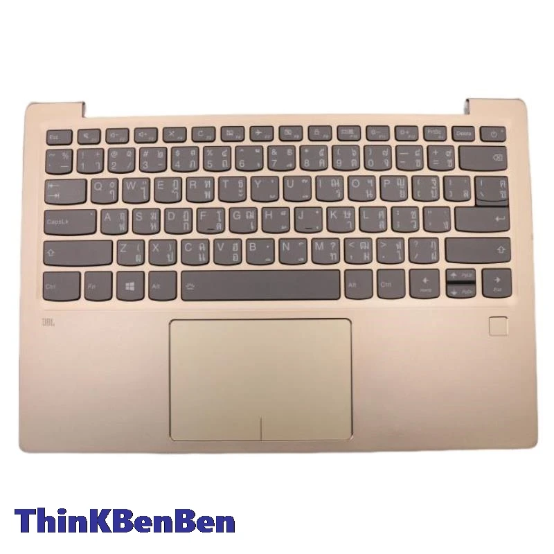 TH Thai Champagne Keyboard Upper Case, Palmrest Shell Cover, Lenovo Emergency, Apad 720, 13, 13IKB, 13ARR, 5CB0Q59413