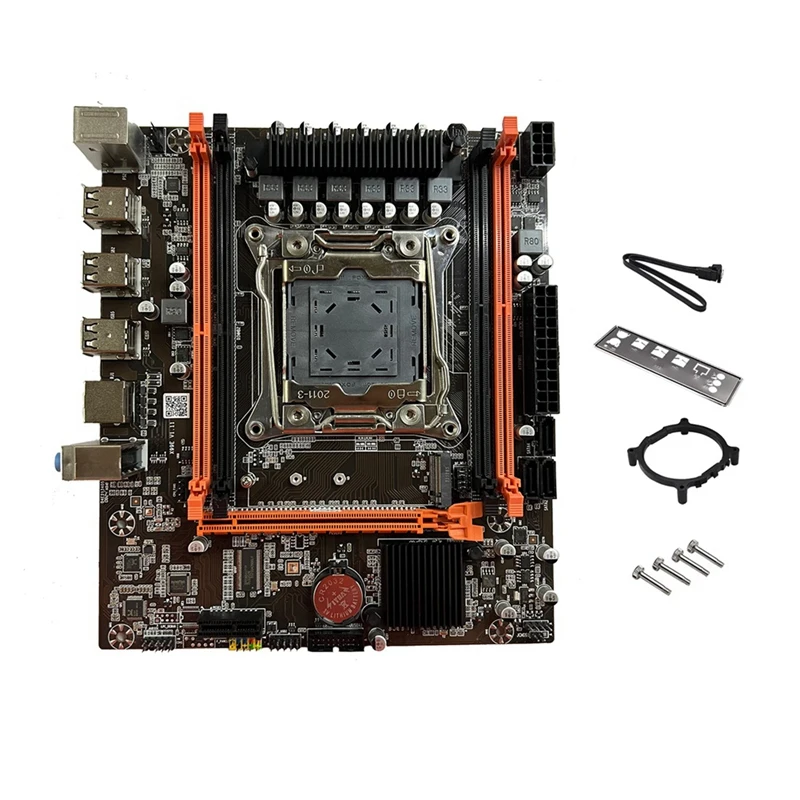 Scheda madre desktop X99E Dual Channel Supporta 4XDDR4 RECC RAM PCIE X16 Nvme Gigabit Scheda LAN Scheda madre del computer