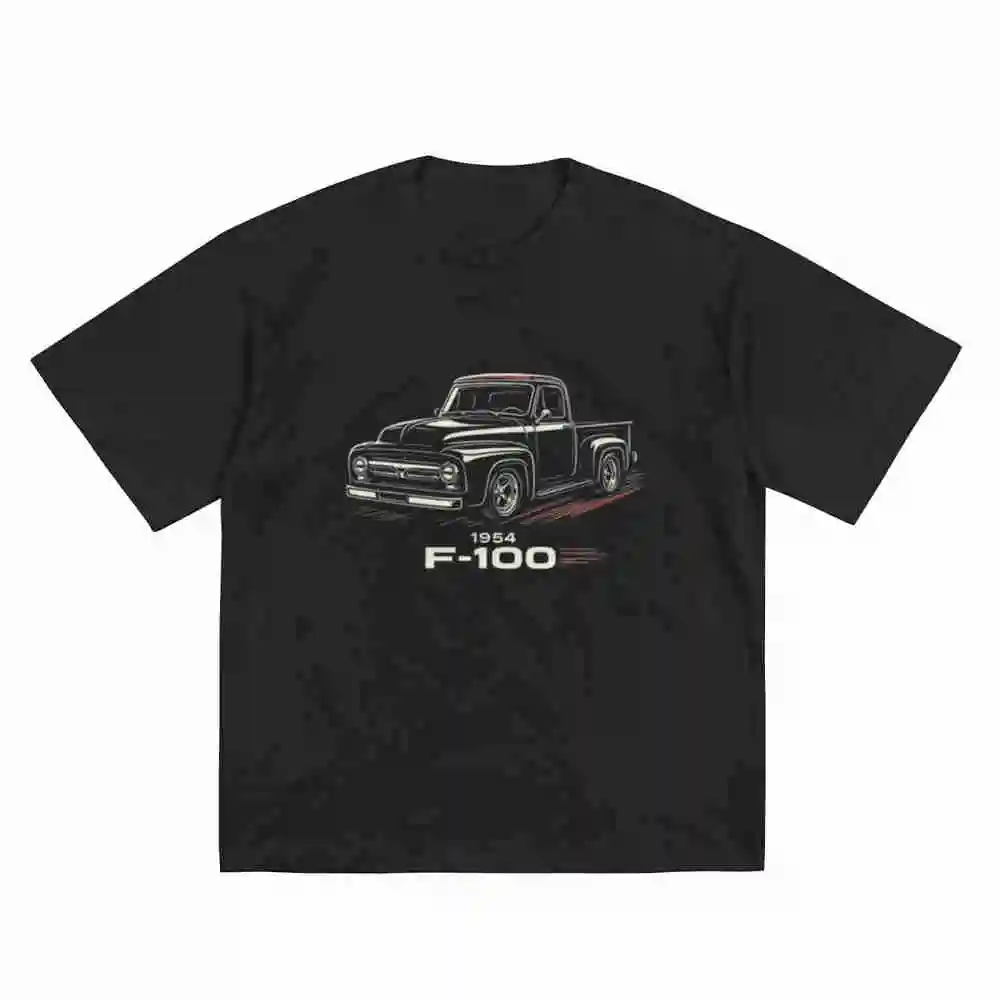 1954 F-100 Classic Pickup Truck Vintage Hot Rod Short Sleeve Tee 100% Cotton T-Shirt