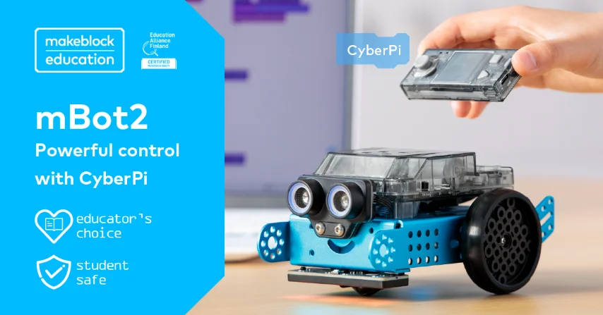 Makeblock MBot Neo MBot 2 مجموعة الروبوتات القابلة للبرمجة بالواي فاي للتحكم عن بعد MBot2 سيارة ترميز الخدش والبيثون