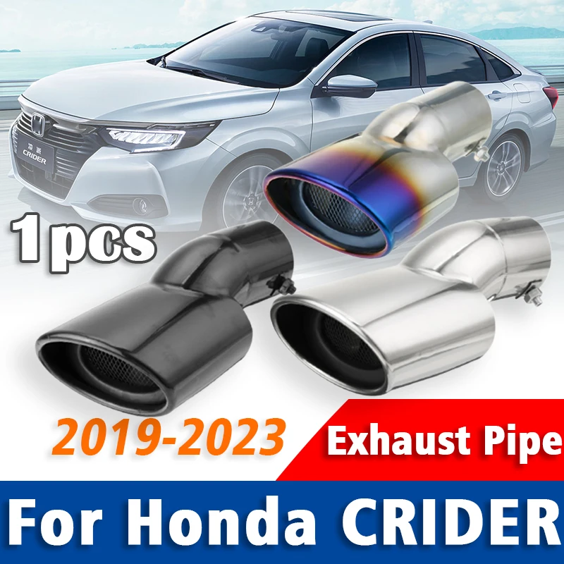 1Pcs Stainless Steel Exhaust Pipe Muffler Tailpipe Muffler Tip For Honda CRIDER 2019 2020 2021-2023 Rear Tail Throat Accessories