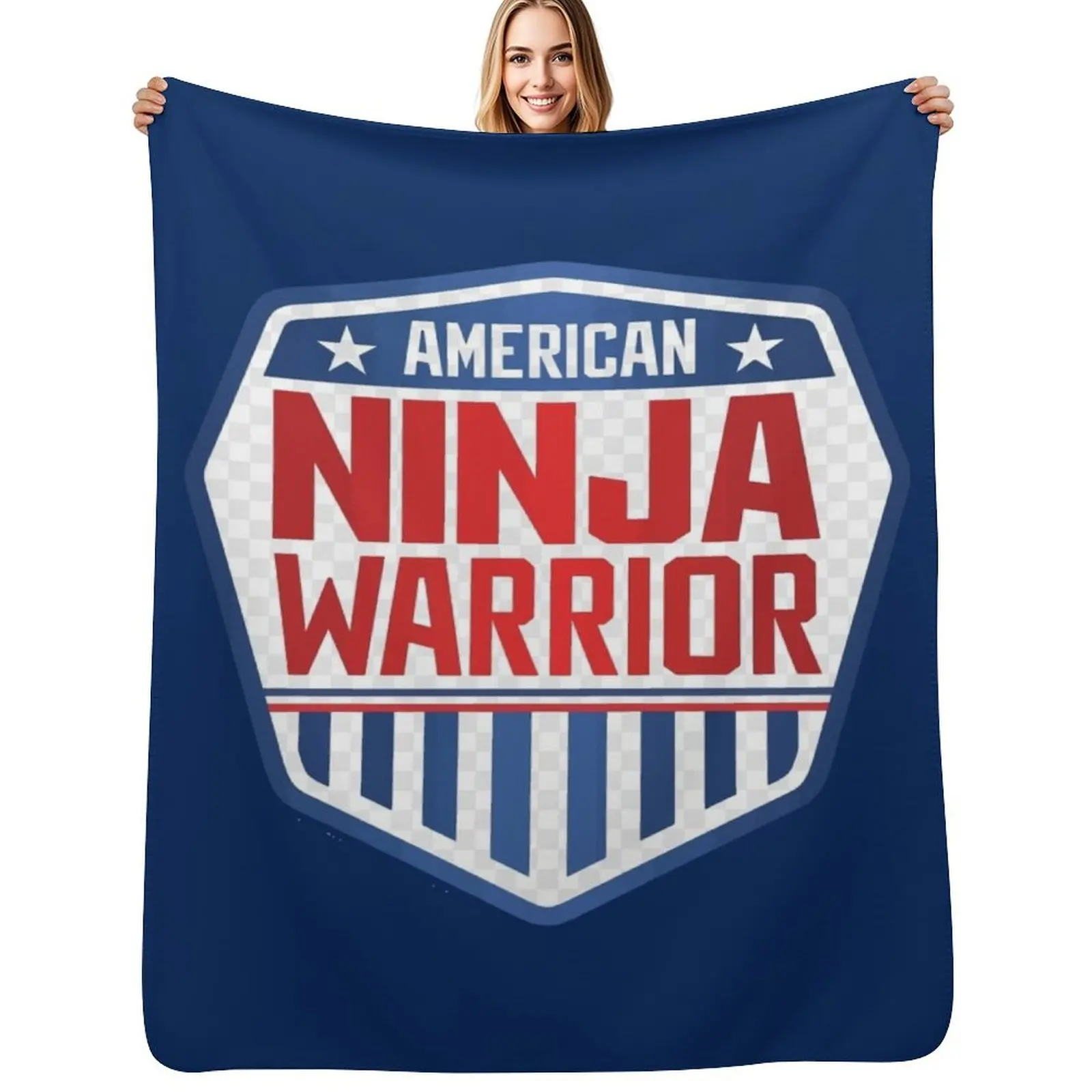 American Ninja Warrior Kids Camo Throw Blanket Stylish Warm Blanket for Living Room Bedroom