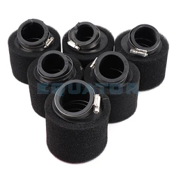 Schwarzer Biege hals Schaum Luftfilter 35mm 38mm 42mm 45mm 48mm Schwamm reiniger Moped Roller Dirt Pit Bike Motorrad