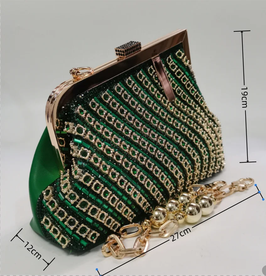 2024 Latest Irregular Diamond Women\'s Clutch, Women\'s Rhinestone Tote, Crossbody Bag Everning Bag Large Capacity F313-2